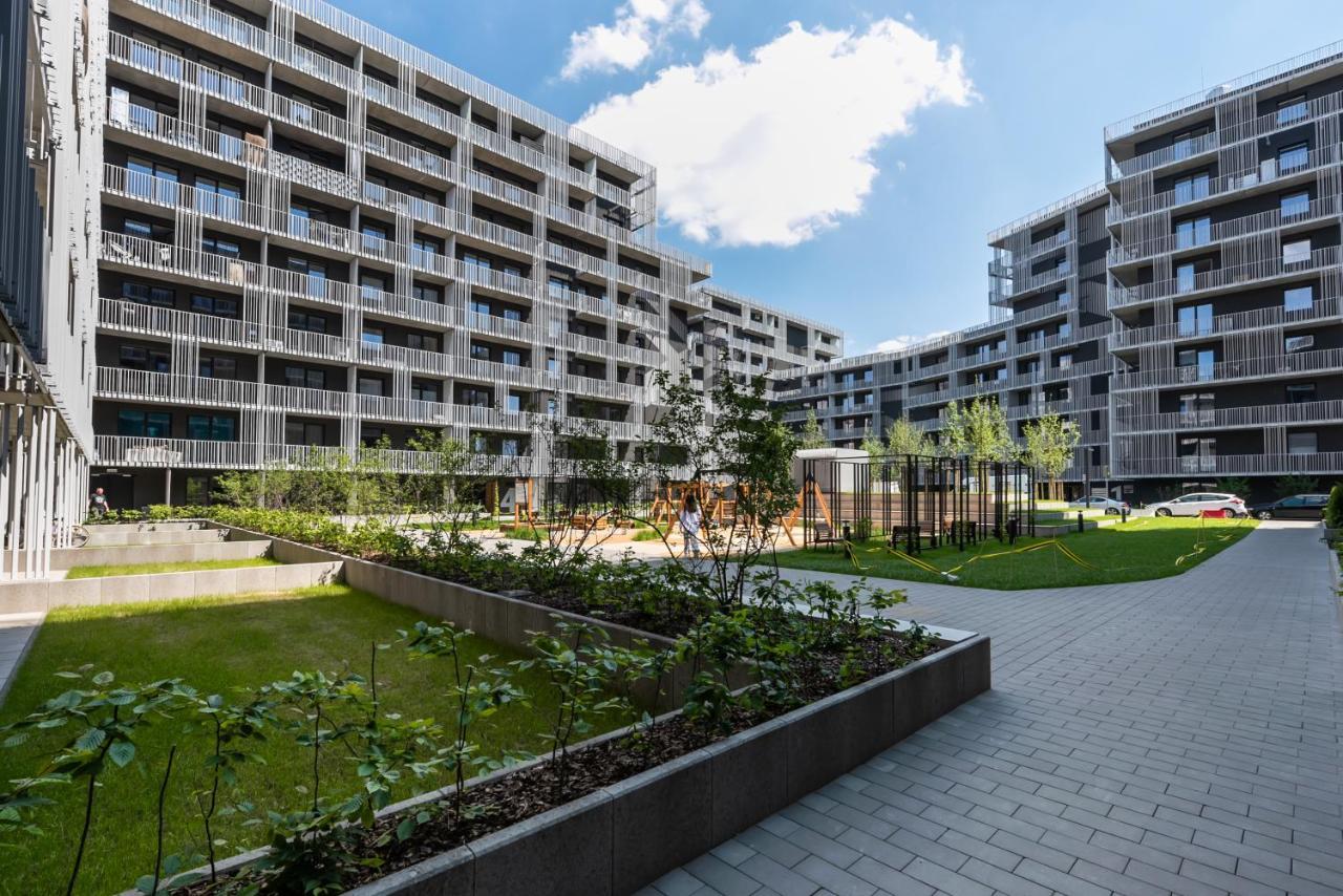 Wola Cosy White Apartment Варшава Екстер'єр фото